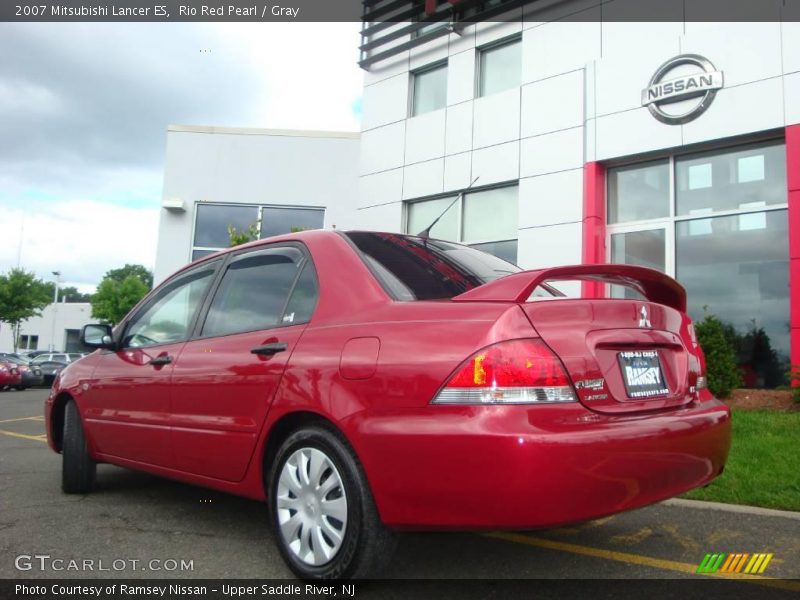 Rio Red Pearl / Gray 2007 Mitsubishi Lancer ES