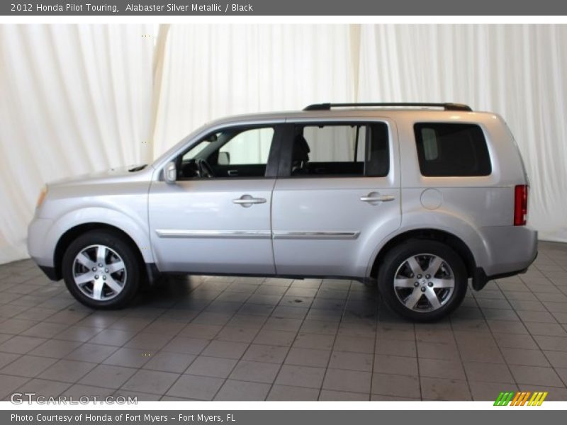 Alabaster Silver Metallic / Black 2012 Honda Pilot Touring