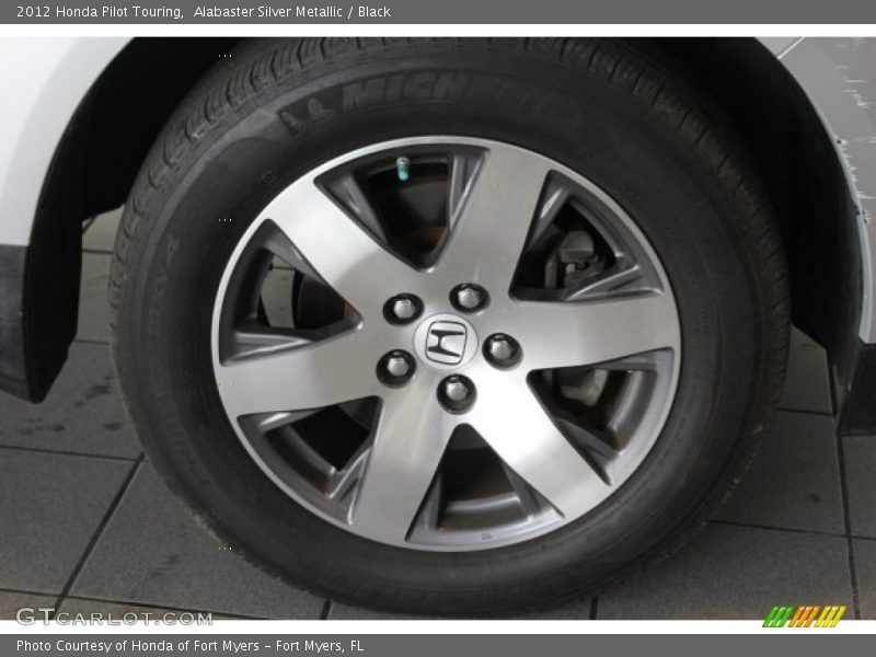 Alabaster Silver Metallic / Black 2012 Honda Pilot Touring