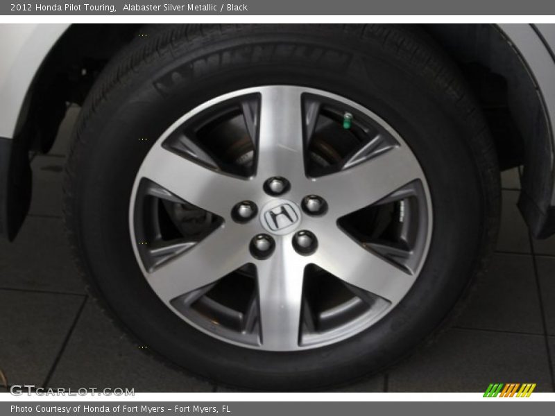 Alabaster Silver Metallic / Black 2012 Honda Pilot Touring