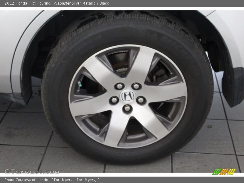 Alabaster Silver Metallic / Black 2012 Honda Pilot Touring