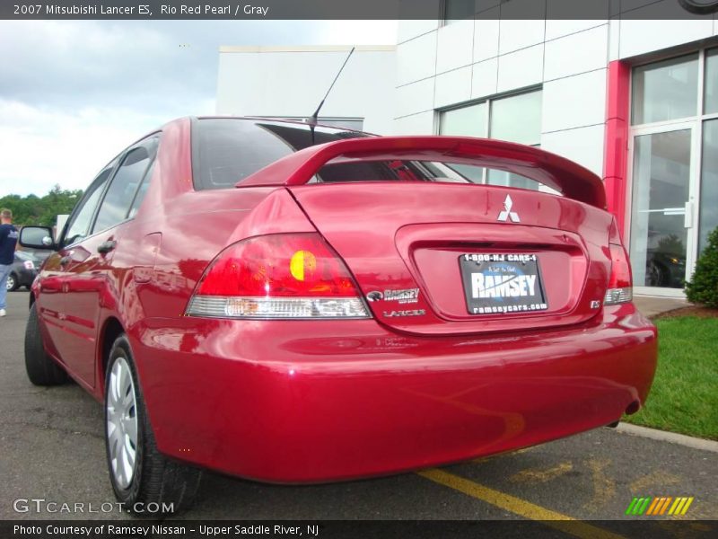 Rio Red Pearl / Gray 2007 Mitsubishi Lancer ES