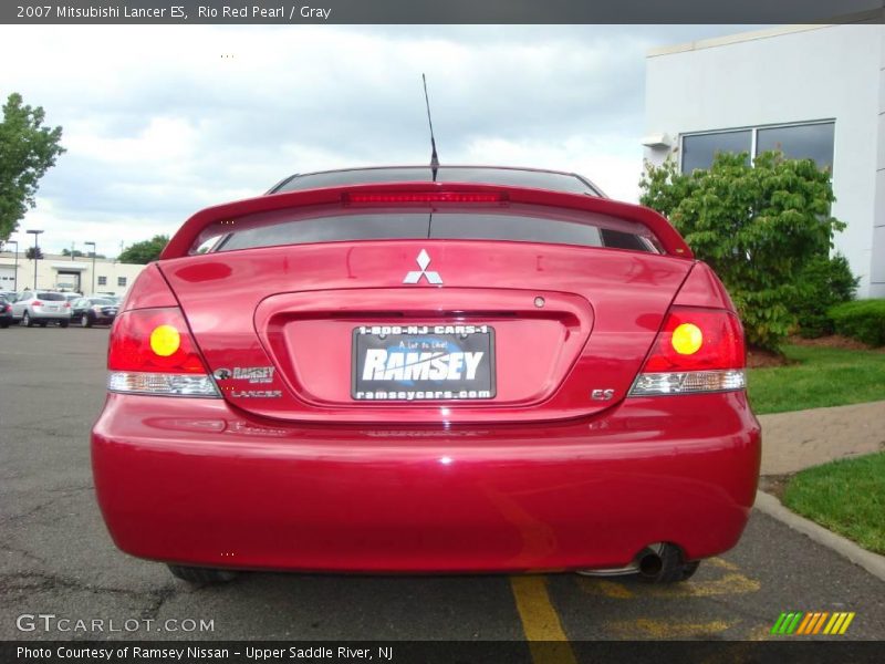 Rio Red Pearl / Gray 2007 Mitsubishi Lancer ES