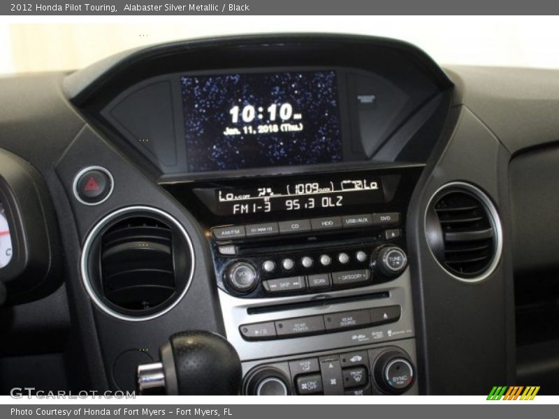 Alabaster Silver Metallic / Black 2012 Honda Pilot Touring
