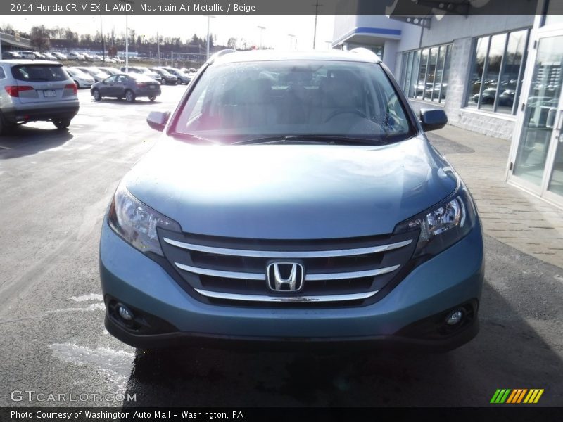 Mountain Air Metallic / Beige 2014 Honda CR-V EX-L AWD