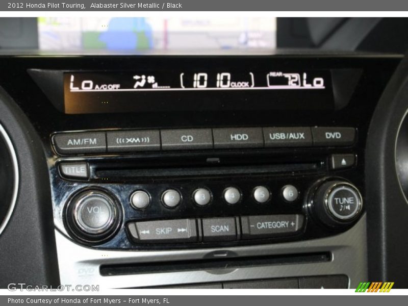 Alabaster Silver Metallic / Black 2012 Honda Pilot Touring