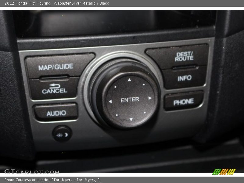 Alabaster Silver Metallic / Black 2012 Honda Pilot Touring