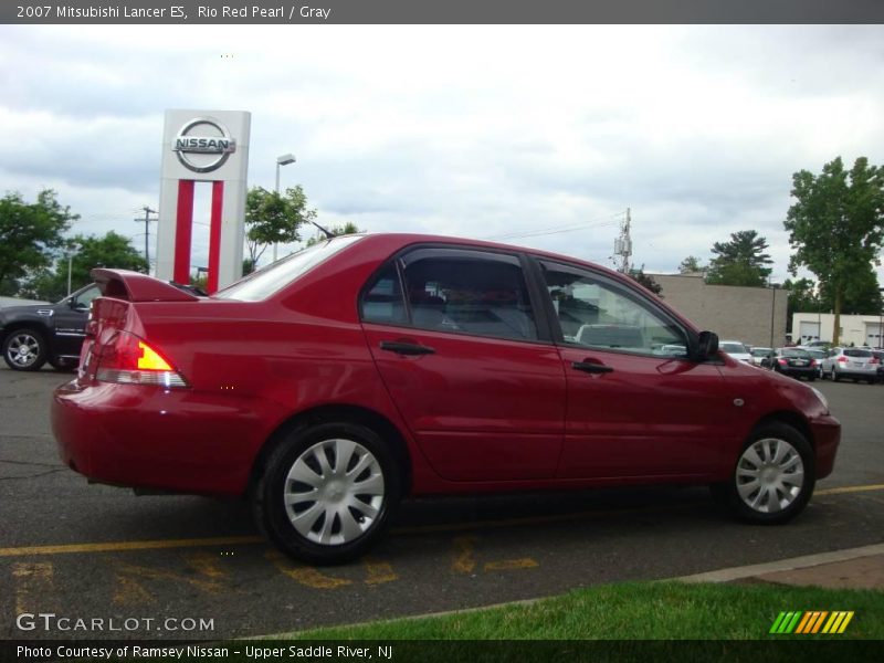 Rio Red Pearl / Gray 2007 Mitsubishi Lancer ES