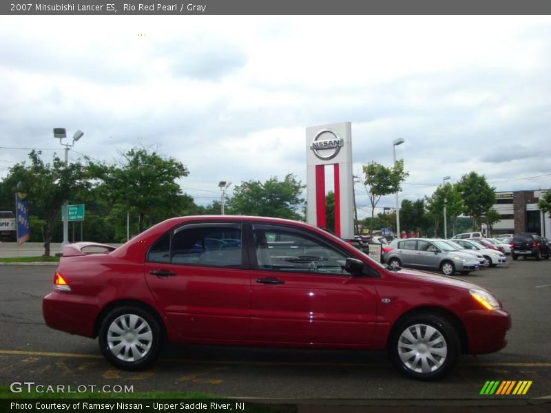 Rio Red Pearl / Gray 2007 Mitsubishi Lancer ES