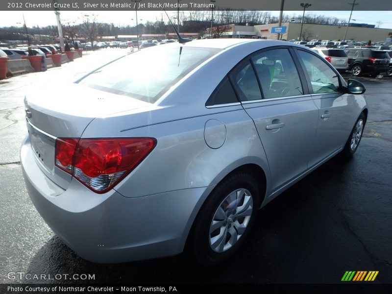 Silver Ice Metallic / Jet Black/Medium Titanium 2012 Chevrolet Cruze LS