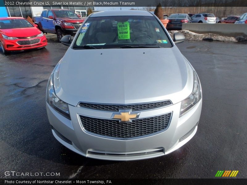 Silver Ice Metallic / Jet Black/Medium Titanium 2012 Chevrolet Cruze LS
