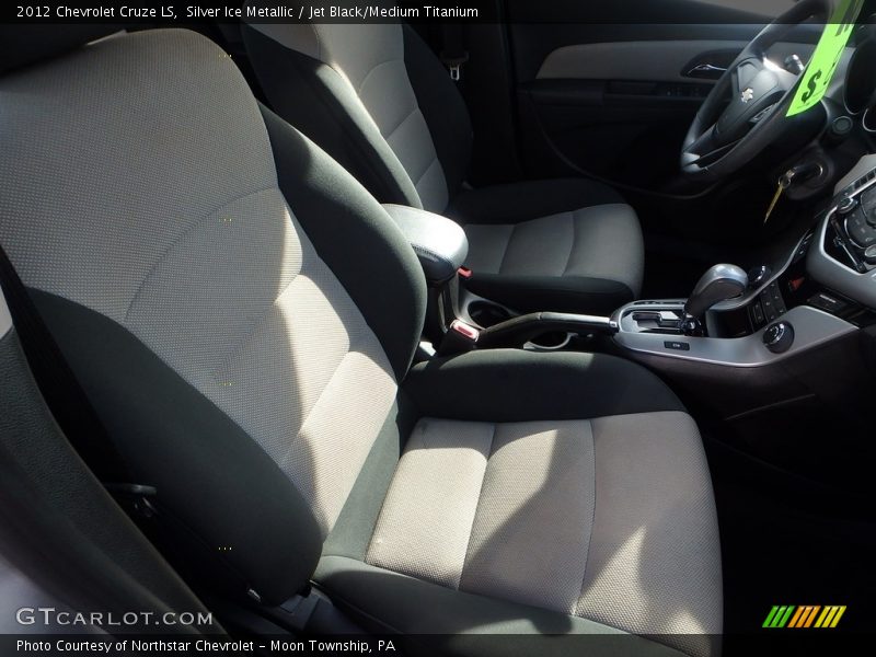 Silver Ice Metallic / Jet Black/Medium Titanium 2012 Chevrolet Cruze LS