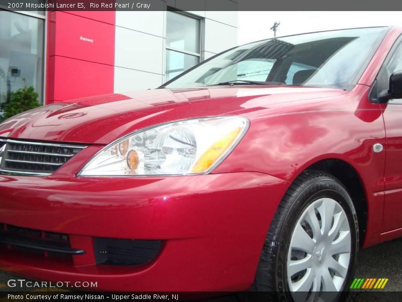 Rio Red Pearl / Gray 2007 Mitsubishi Lancer ES