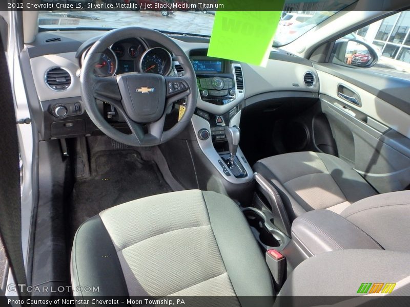 Silver Ice Metallic / Jet Black/Medium Titanium 2012 Chevrolet Cruze LS