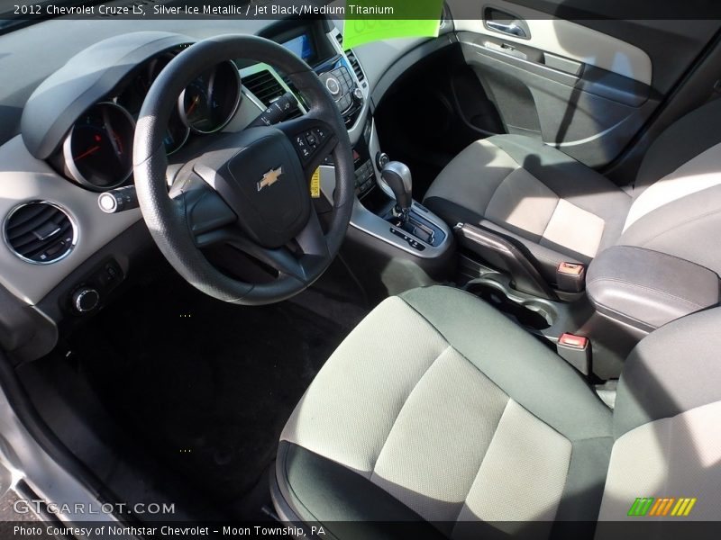 Silver Ice Metallic / Jet Black/Medium Titanium 2012 Chevrolet Cruze LS