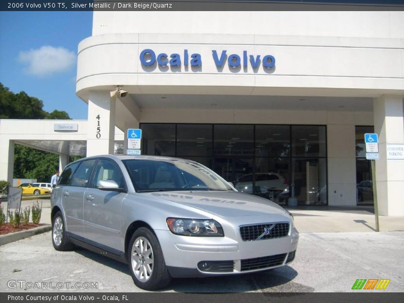 Silver Metallic / Dark Beige/Quartz 2006 Volvo V50 T5
