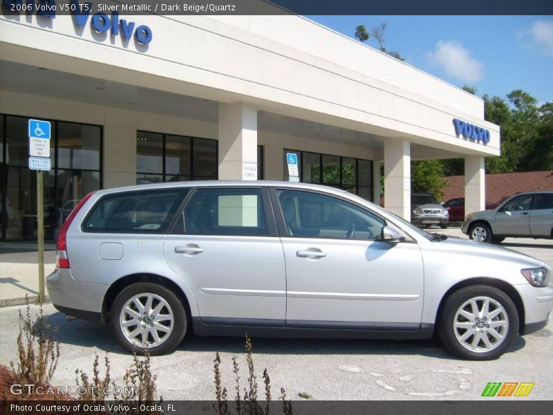 Silver Metallic / Dark Beige/Quartz 2006 Volvo V50 T5