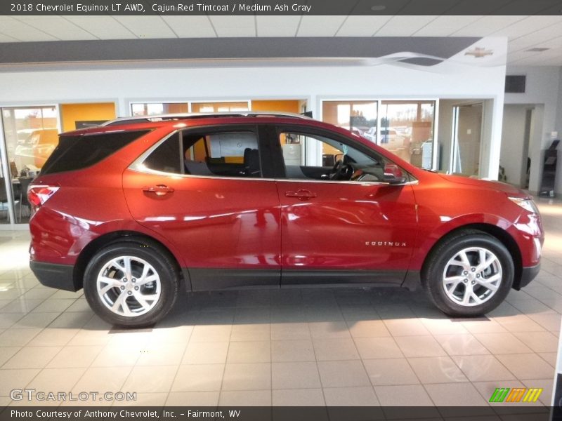 Cajun Red Tintcoat / Medium Ash Gray 2018 Chevrolet Equinox LT AWD