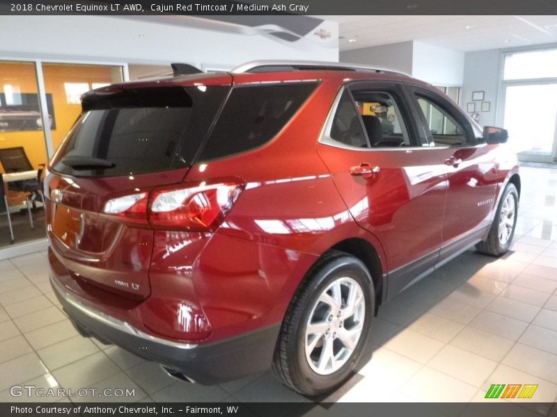 Cajun Red Tintcoat / Medium Ash Gray 2018 Chevrolet Equinox LT AWD