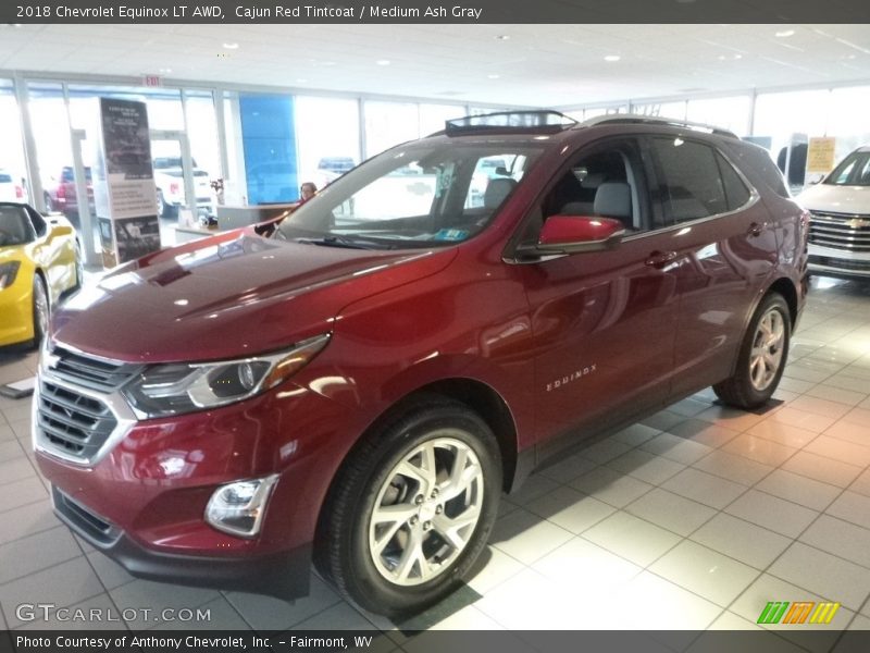 Cajun Red Tintcoat / Medium Ash Gray 2018 Chevrolet Equinox LT AWD
