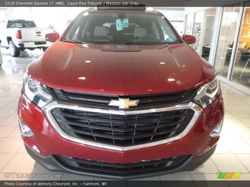 Cajun Red Tintcoat / Medium Ash Gray 2018 Chevrolet Equinox LT AWD