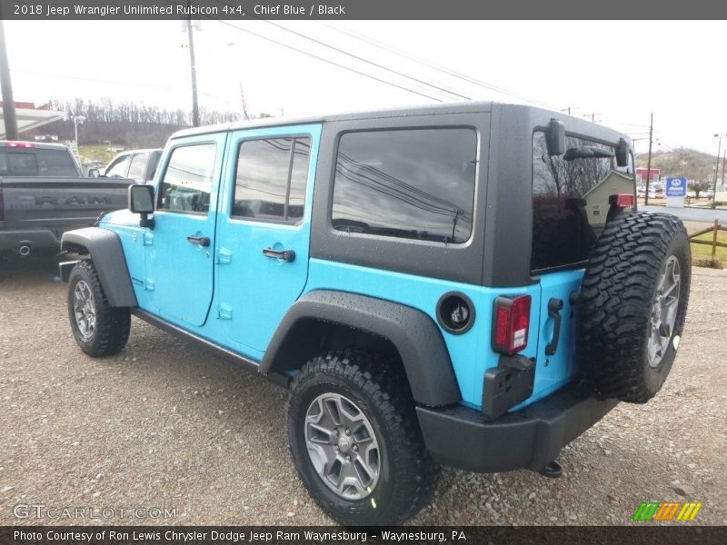 Chief Blue / Black 2018 Jeep Wrangler Unlimited Rubicon 4x4
