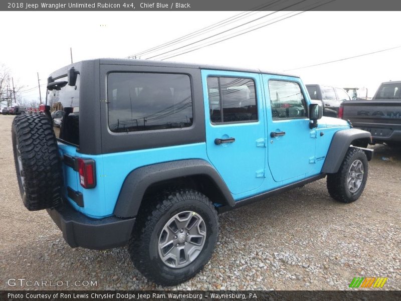 Chief Blue / Black 2018 Jeep Wrangler Unlimited Rubicon 4x4