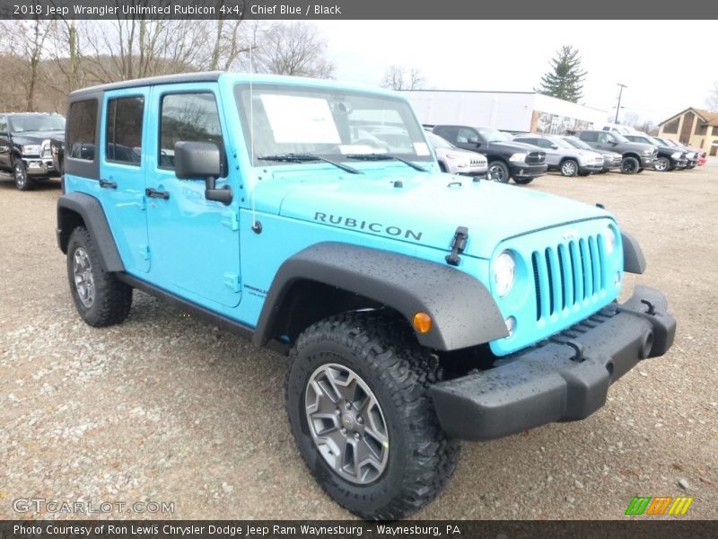 Front 3/4 View of 2018 Wrangler Unlimited Rubicon 4x4