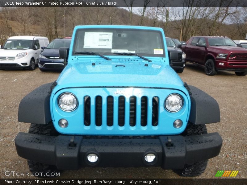 Chief Blue / Black 2018 Jeep Wrangler Unlimited Rubicon 4x4
