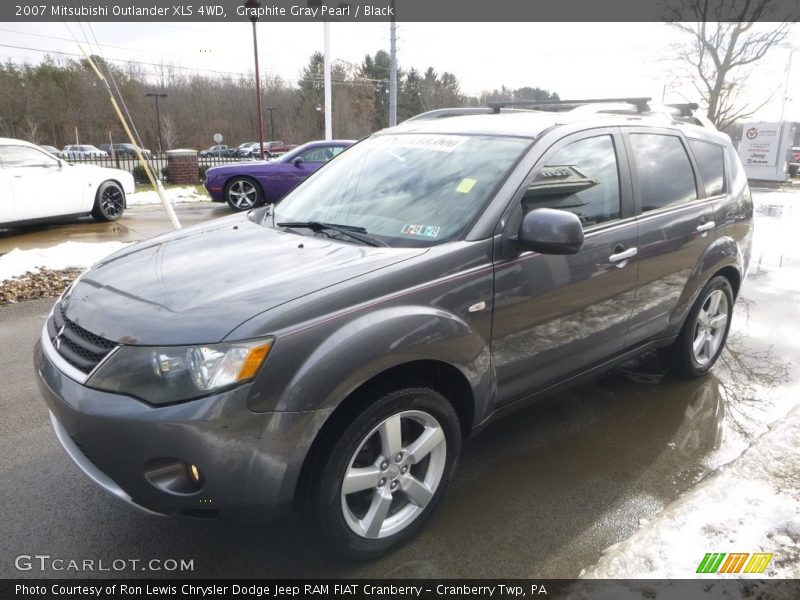 Graphite Gray Pearl / Black 2007 Mitsubishi Outlander XLS 4WD