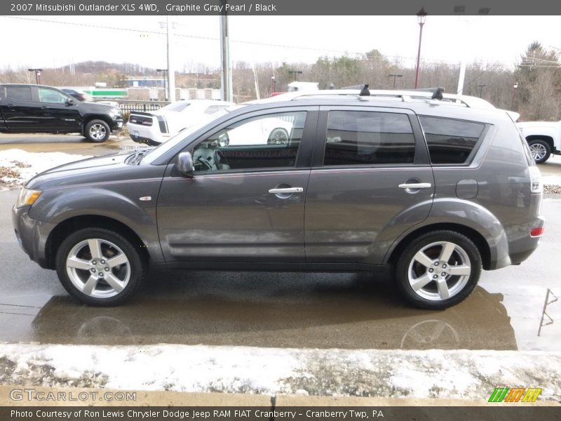 Graphite Gray Pearl / Black 2007 Mitsubishi Outlander XLS 4WD