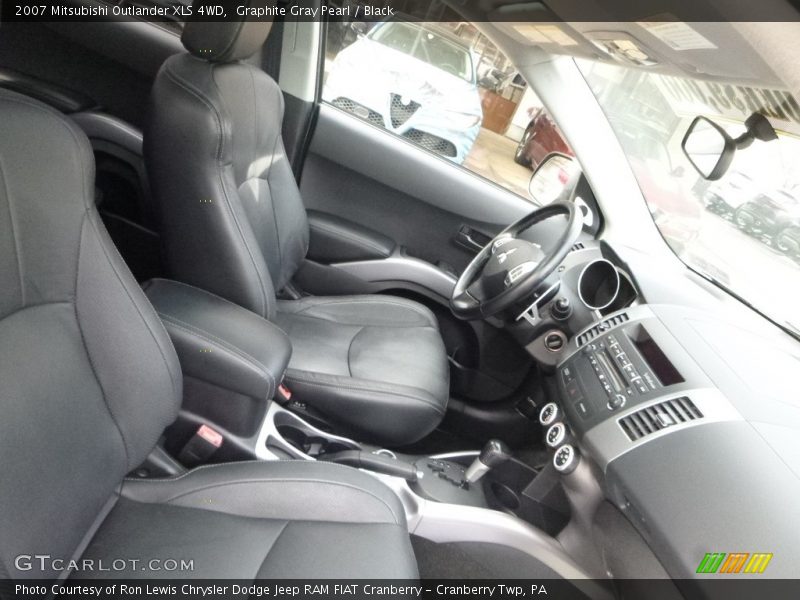 Graphite Gray Pearl / Black 2007 Mitsubishi Outlander XLS 4WD