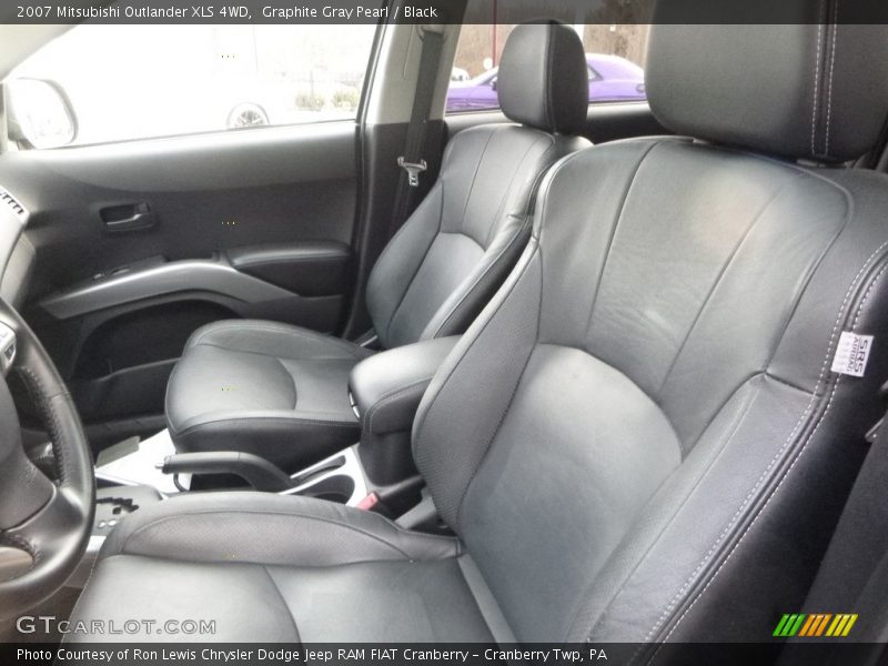 Graphite Gray Pearl / Black 2007 Mitsubishi Outlander XLS 4WD