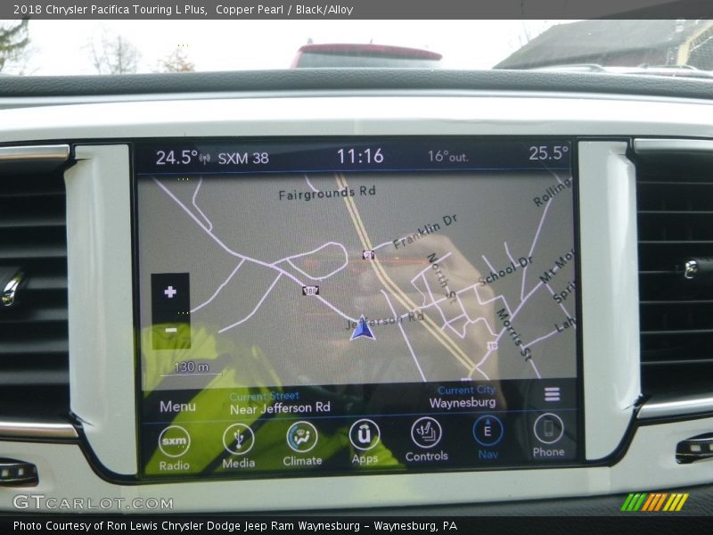 Copper Pearl / Black/Alloy 2018 Chrysler Pacifica Touring L Plus