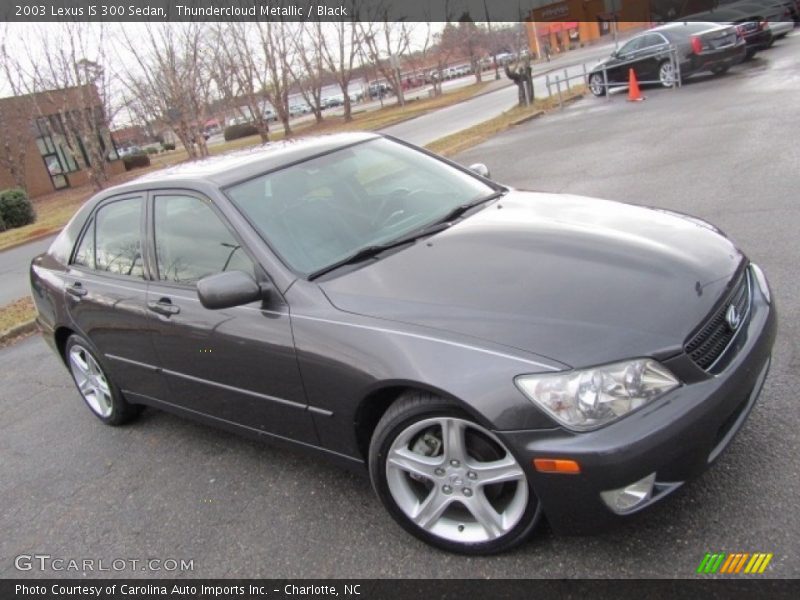 Thundercloud Metallic / Black 2003 Lexus IS 300 Sedan