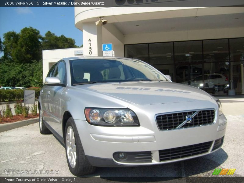Silver Metallic / Dark Beige/Quartz 2006 Volvo V50 T5