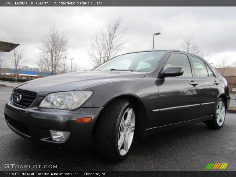 Thundercloud Metallic / Black 2003 Lexus IS 300 Sedan