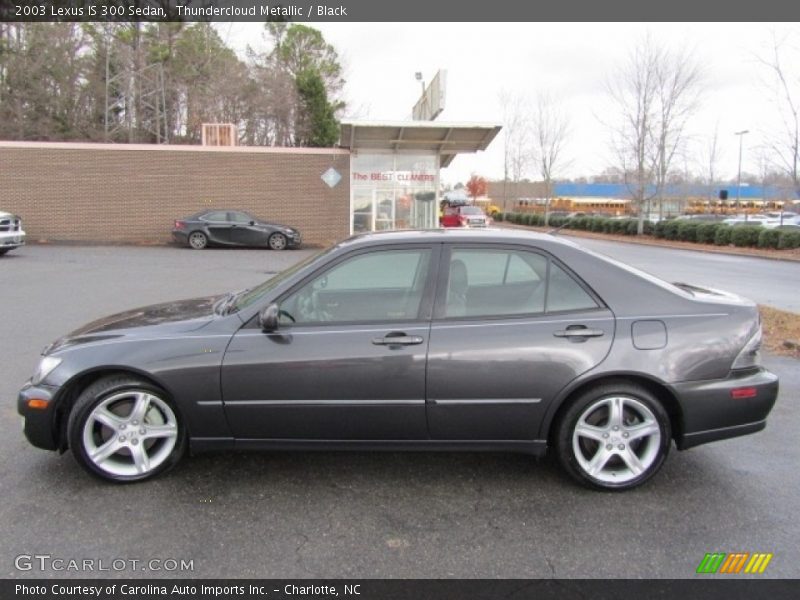 Thundercloud Metallic / Black 2003 Lexus IS 300 Sedan