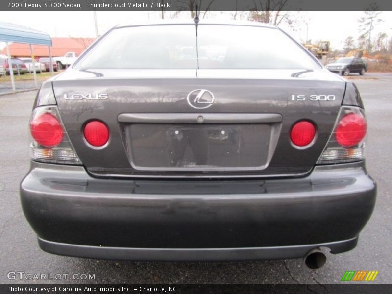 Thundercloud Metallic / Black 2003 Lexus IS 300 Sedan
