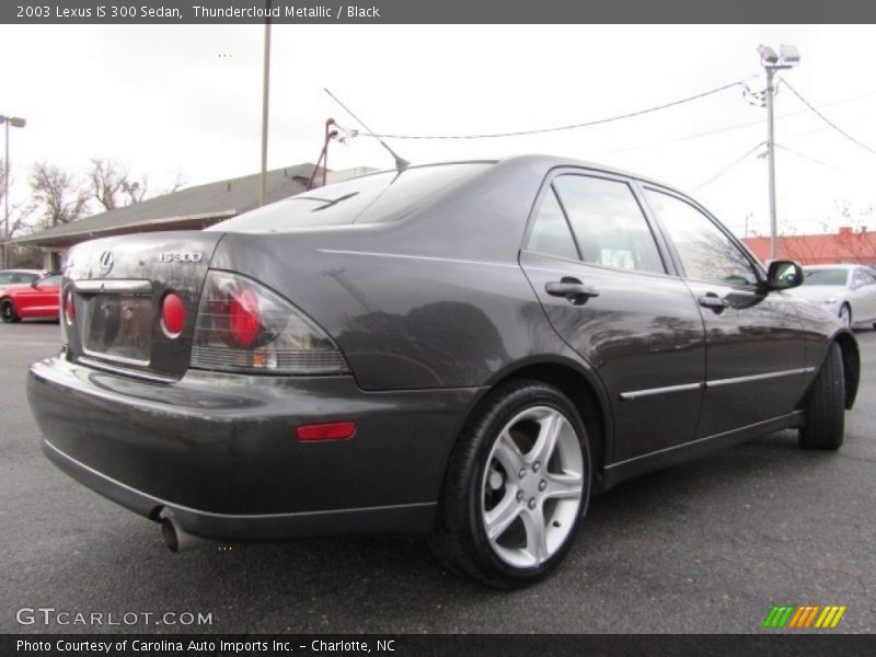 Thundercloud Metallic / Black 2003 Lexus IS 300 Sedan