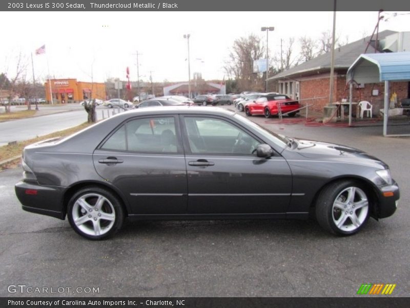 Thundercloud Metallic / Black 2003 Lexus IS 300 Sedan