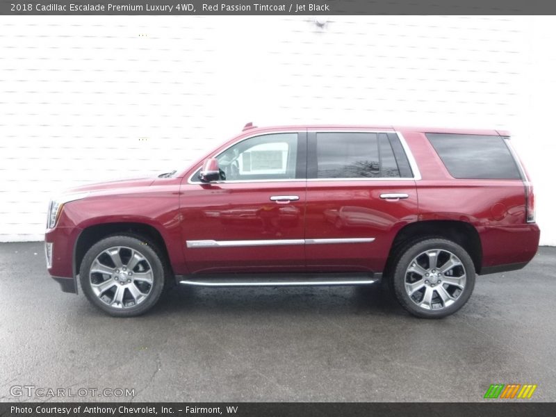 Red Passion Tintcoat / Jet Black 2018 Cadillac Escalade Premium Luxury 4WD