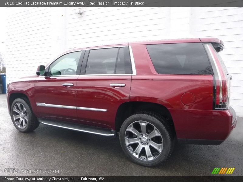 Red Passion Tintcoat / Jet Black 2018 Cadillac Escalade Premium Luxury 4WD