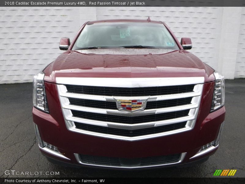 Red Passion Tintcoat / Jet Black 2018 Cadillac Escalade Premium Luxury 4WD