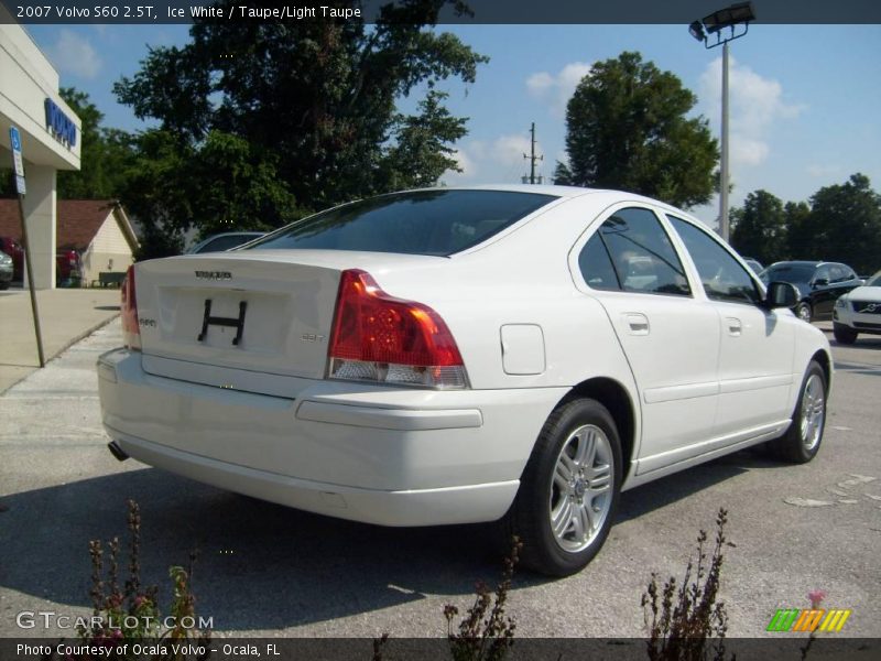 Ice White / Taupe/Light Taupe 2007 Volvo S60 2.5T