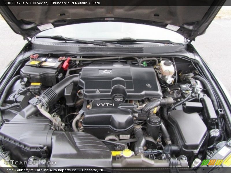 Thundercloud Metallic / Black 2003 Lexus IS 300 Sedan