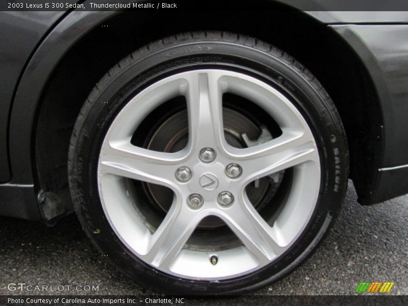 Thundercloud Metallic / Black 2003 Lexus IS 300 Sedan