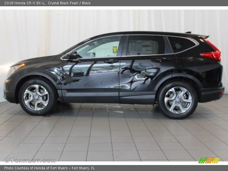 Crystal Black Pearl / Black 2018 Honda CR-V EX-L