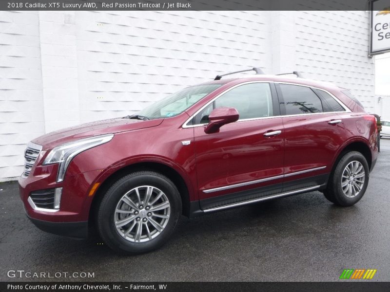 Red Passion Tintcoat / Jet Black 2018 Cadillac XT5 Luxury AWD