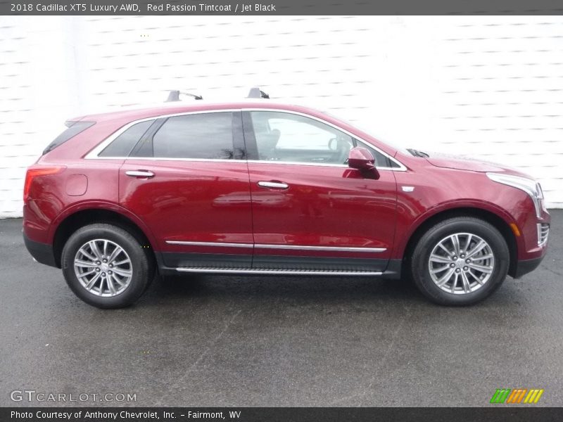 Red Passion Tintcoat / Jet Black 2018 Cadillac XT5 Luxury AWD